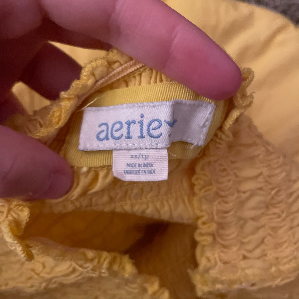 Aerie Sunny Yellow Mini Dress